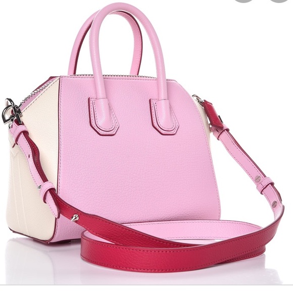 Givenchy Goatskin Tri-color Mini Antigona (Pink & Off White) - Picture 3 of 12